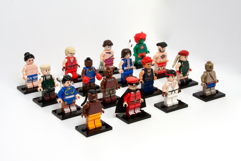 Illustration for article titled Street Fighter LEGO so Good You'll Think it's Official